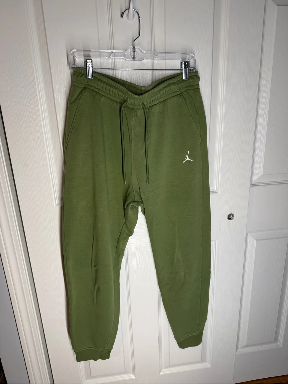 Jordan Olive Green Men's Joggers with White Jumpman
